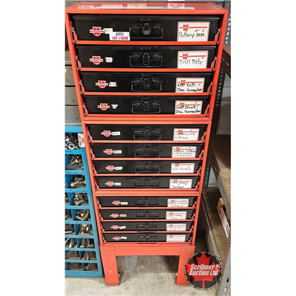 Würth 12-Drawer Parts Cabinet with Assorted Shop Hardware