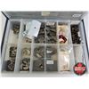 Image 5 : Assorted International Truck Parts in Metal Parts Organizer