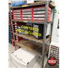 Image 1 : Grey Metal Shelving Unit : Approx. 68"H x 48"W x 25"D