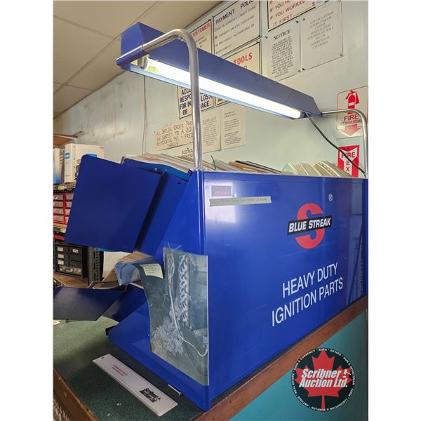 Blue Streak Parts Manual Rack with Assorted Reference Books
