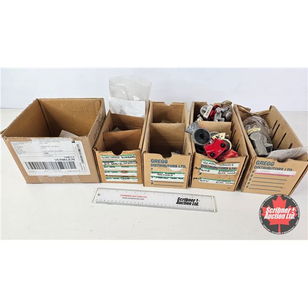 Assorted Air Brake Gladhand Couplings & Seals