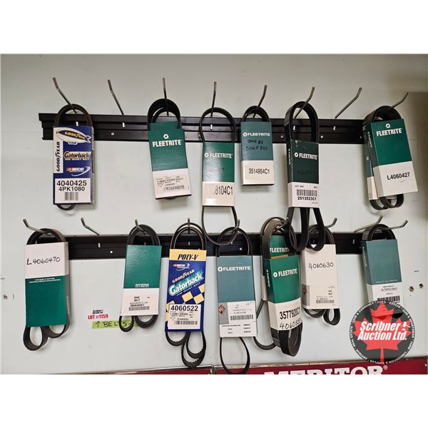 Assorted Heavy Duty Truck Belts (18)