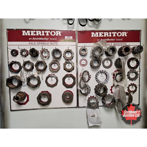 Meritor Axle Spindle Nuts & Washers with Display Boards