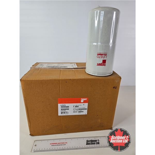 6 Fleetguard LF670 Lube Filters