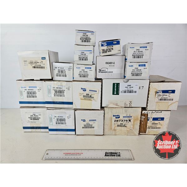 Assorted Truck Air Brake Valves & ABS Modulators