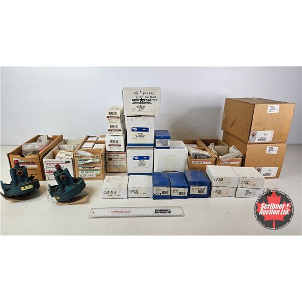 Assorted Truck Air Brake Valves, Fittings & Parts