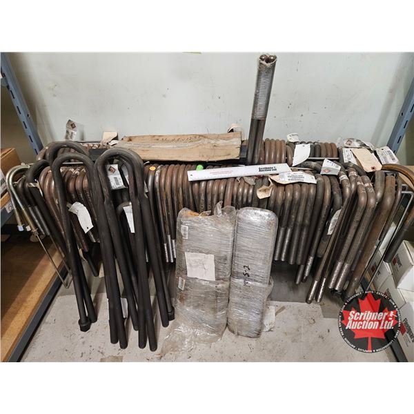 Large Group of Heavy-Duty U-Bolts