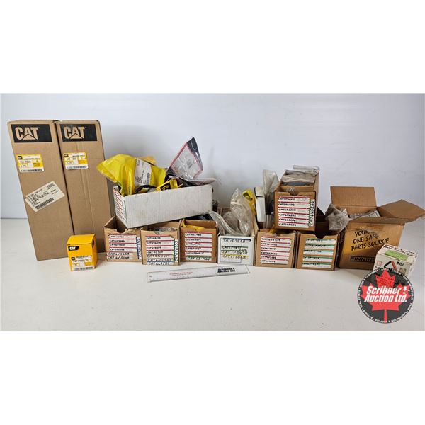 Assorted CAT Filters, Gaskets & Engine Parts