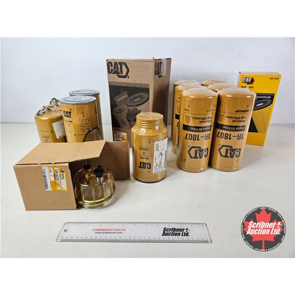 Assorted CAT Filters & Fuel Separator Bowl