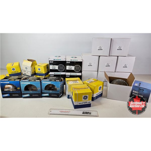 Assorted Sealed Beam Headlamps