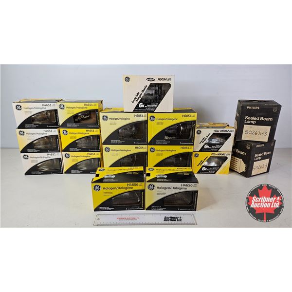 Assorted Halogen & Sealed Beam Headlamps