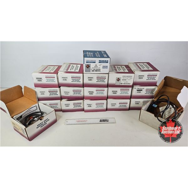 Shelf Lot of Zerostart Engine Block Heaters