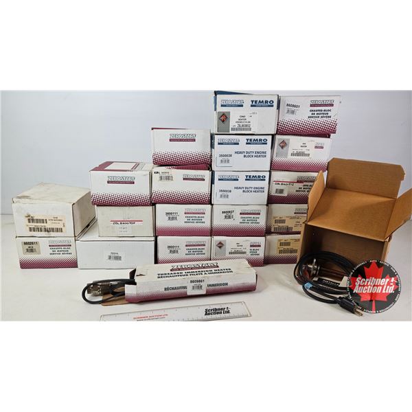 Shelf Lot of Zerostart Heaters & Cord Sets