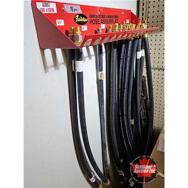18 Assorted Hose Assemblies