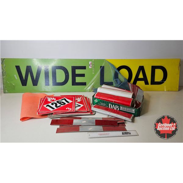 6ft Wide Load Sign and Assorted Vehicle Safety Supplies