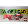 Image 1 : 6ft Wide Load Sign and Assorted Vehicle Safety Supplies