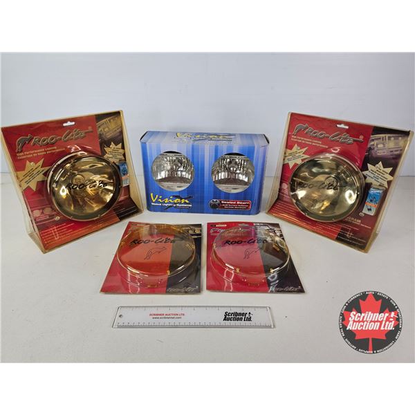 Assorted Roo-Lite and Vision Vehicle Lights