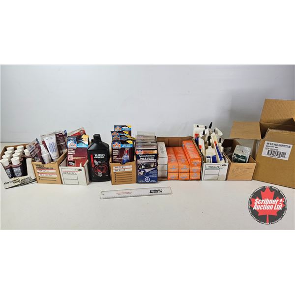 Shelf Lot : New Assorted Adhesives, Sealants and Lubricants