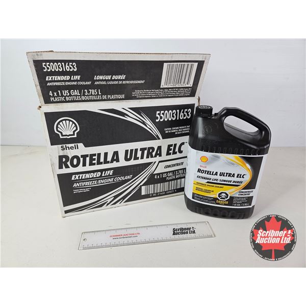 New Shell Rotella Ultra ELC Antifreeze, 4 x 3.785 L