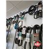 Image 1 : Assorted Automotive Belts & Rack, Hook & Belt Sizer