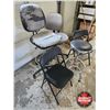 Image 2 : Assorted Chairs and Shop Stool, 5 Pieces