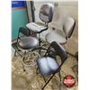 Image 3 : Assorted Chairs and Shop Stool, 5 Pieces