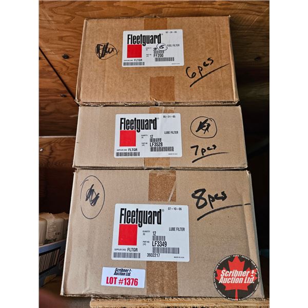 Assorted Fleetguard Fuel & Lube Filters (21pcs Total)