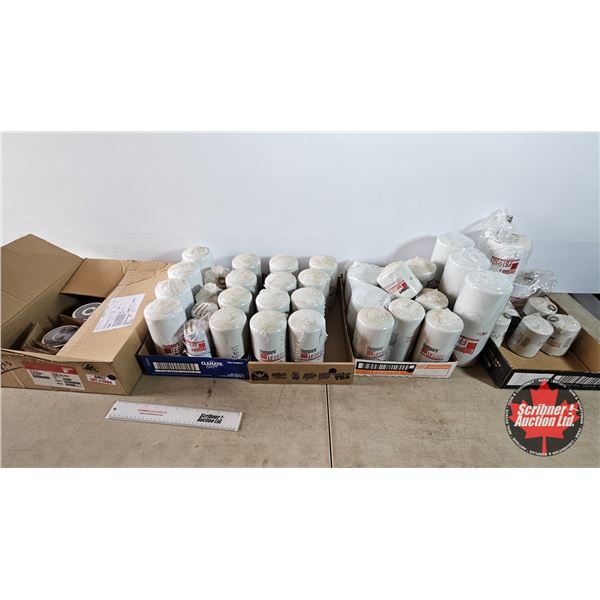 Assorted Fleetguard Filters, 49 Pieces