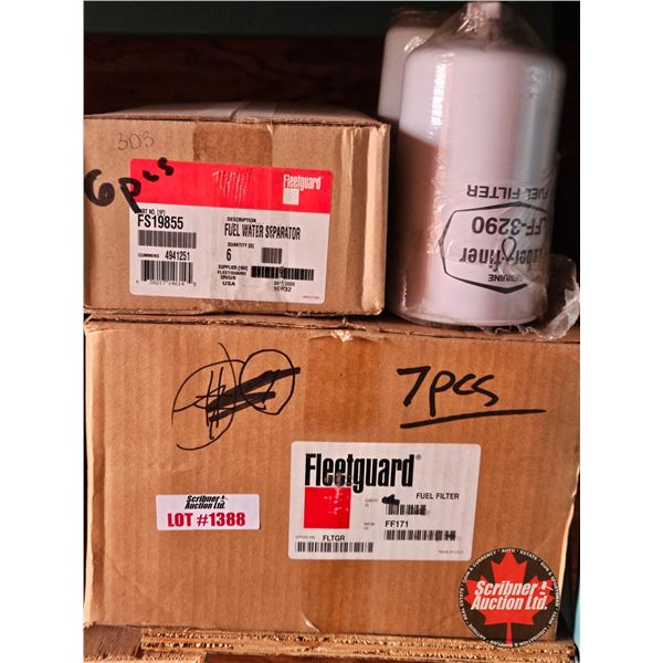 Assorted Fleetguard Fuel Filters & Separators (15)
