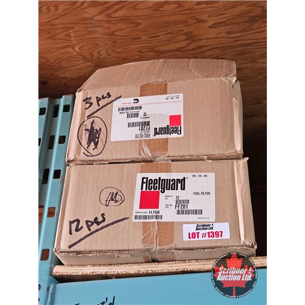 Fleetguard FF201 Fuel Filters, 2 Cartons