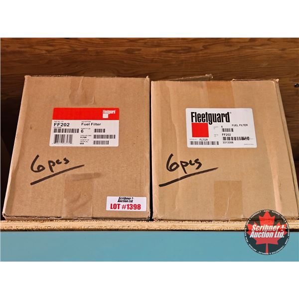 Fleetguard FF202 Fuel Filters, 2 Cartons