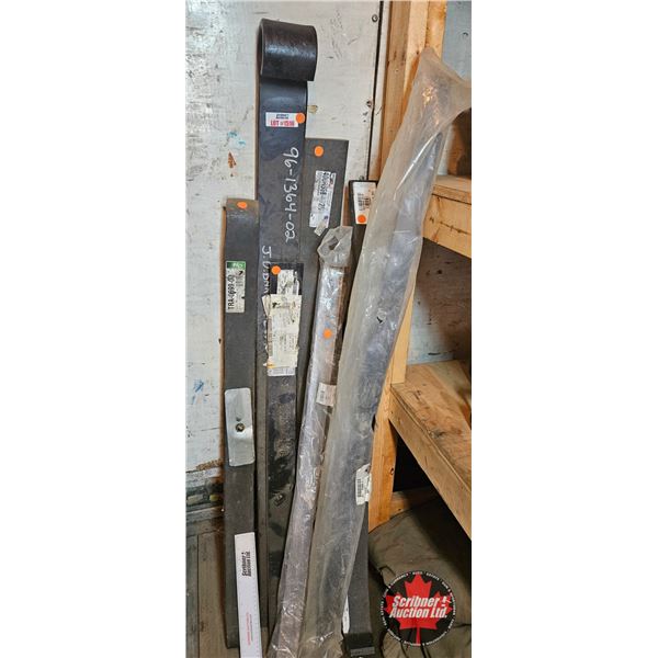 Assorted Truck Leaf Springs and Fuel Tank Strap