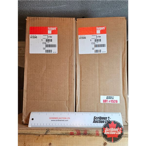 2 Fleetguard AF25345 Air Filters