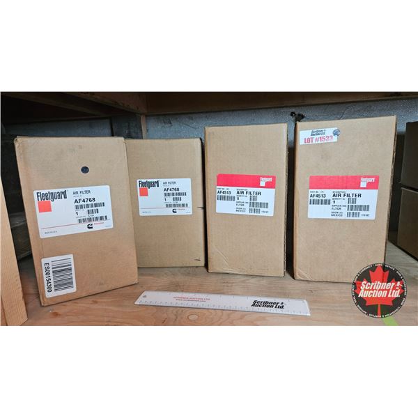 Fleetguard Air Filters, 4 Boxes