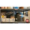 Image 7 : Metal Shelving Unit with Assorted Parts & Supplies