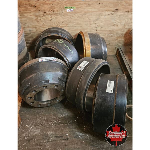 Assorted Truck Brake Drums, 6