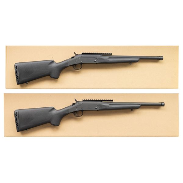2 NEW IN THE BOX H&R HANDI RIFLES. BOTH CAL. 300