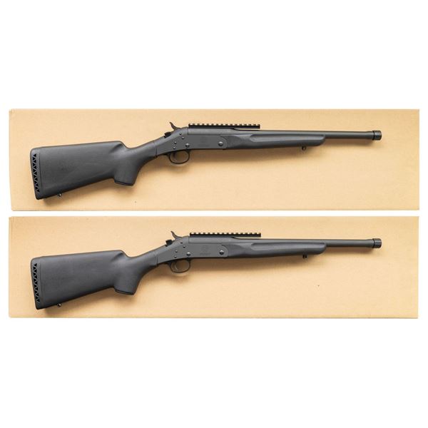 2 NEW IN THE BOX H&R HANDI RIFLES. BOTH CAL. 300