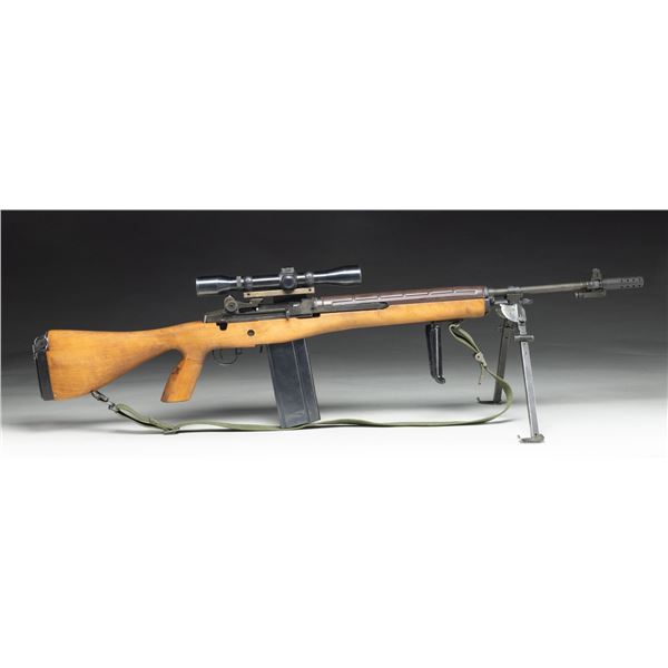 CUSTOM SPRINGFIELD ARMORY M1A SEMI AUTO RIFLE.