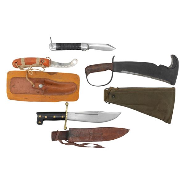 4 WORLD WAR II ERA KNIVES.