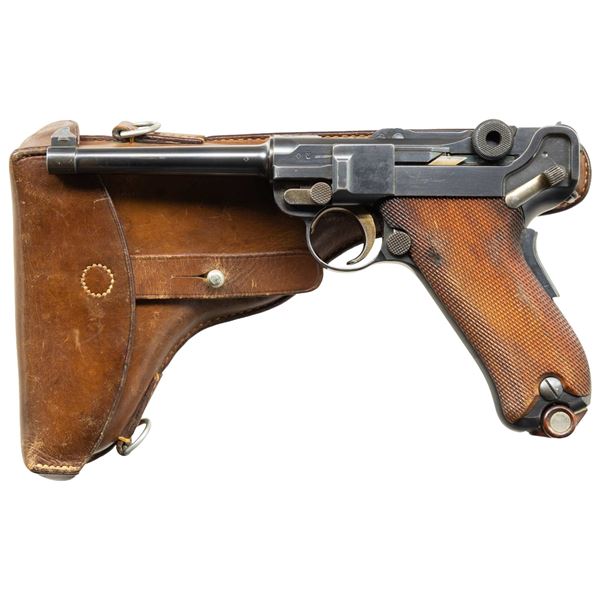 DWM MODEL 1906 SWISS CROSS IN SHIELD LUGER PISTOL