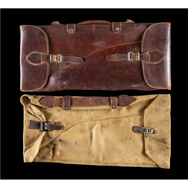 LOT OF 2 VINTAGE LUGER CARBINE CARRYING CASES.