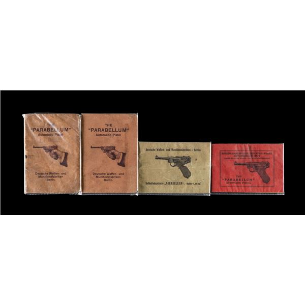 LOT OF ORIGINAL DWM & BKIW LUGER MANUALS.