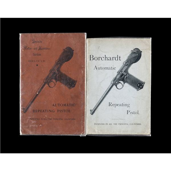 LOT OF 2 ORIGINAL ENGLISH C93 BORCHARDT MANUALS.