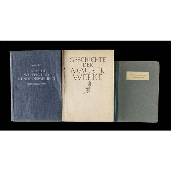 LOT OF 3 VINTAGE DWM & MAUSER HISTORICAL BOOKS &