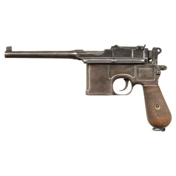 MAUSER C96 "BROOMHANDLE" SEMI-AUTOMATIC PISTOL.