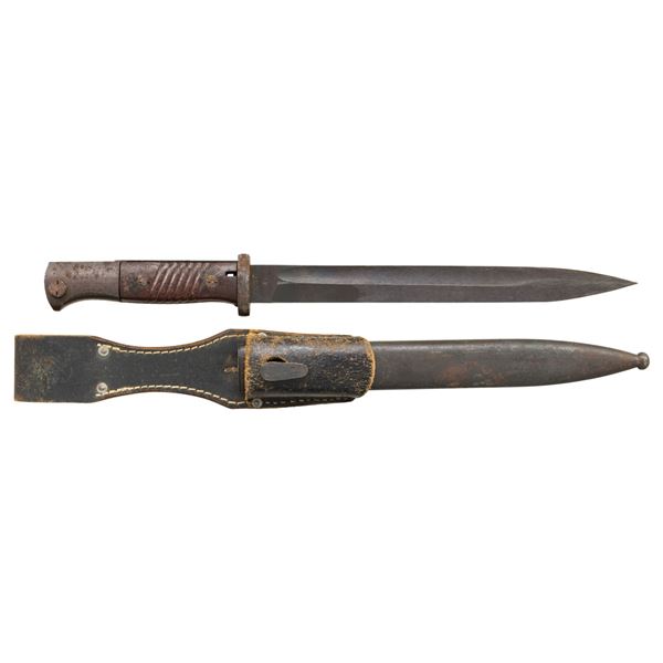 GERMAN 84/98 K98K BAYONET WITH MATCHING SCABBARD.