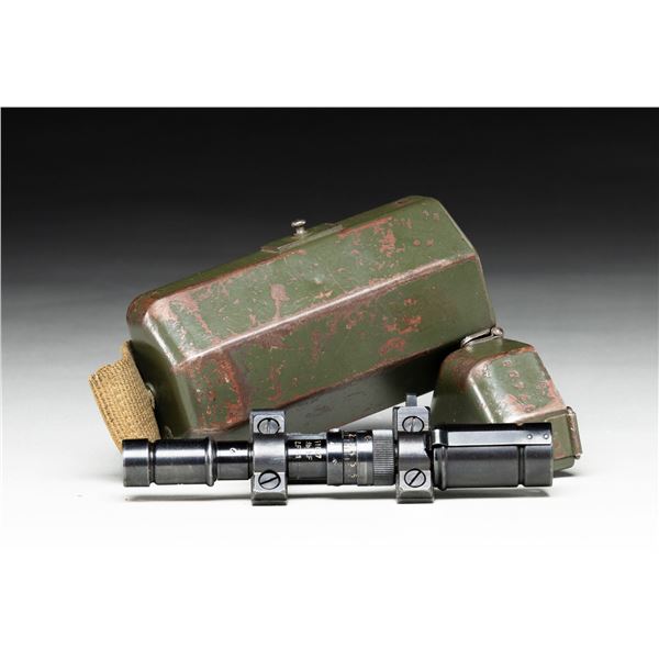 WW2 GERMAN ZF-41 SCOPE WITH MATCHING CAN.