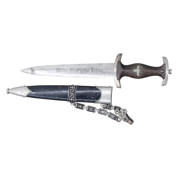 WWII GERMAN M1936 CHAINED SS OFFICER'S DAGGER.