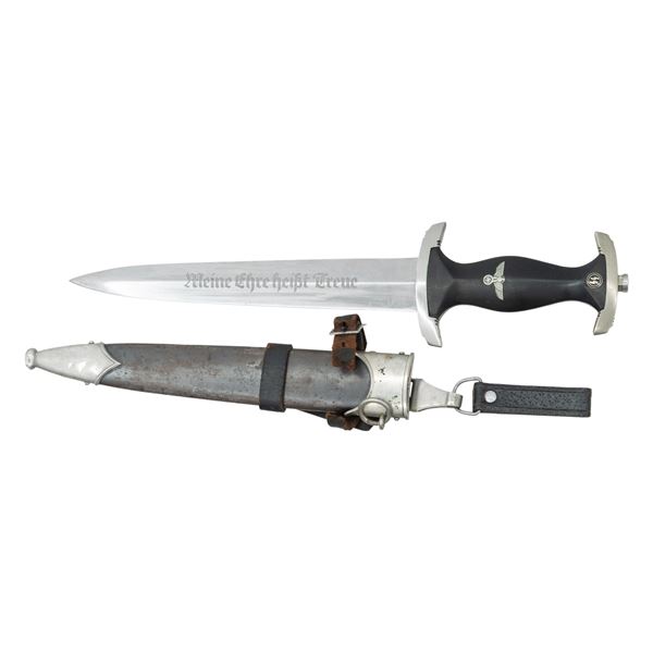RARE SERIAL NUMBERED WWII GERMAN M1933 SS DAGGER